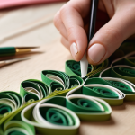 Home 10 수공예 페이퍼 아트 - **Prompt for Delicate Paper Art with Focus on Craftsmanship and Nature:**
"A close-up, high-deta...